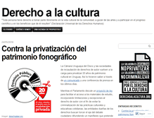 Tablet Screenshot of derechoalacultura.org